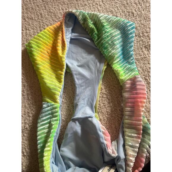 Dippin Daisy’s swimwear velvet tie dye knotted triangle bikini size 2x - Picture 10 of 10